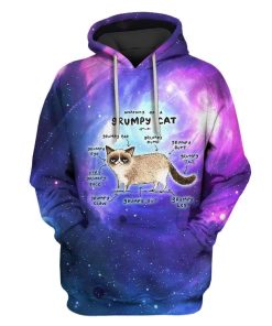 9Rumpy cat Custom T-shirt - Hoodies Apparel HD-GH20367 3D Custom Fleece Hoodies Hoodie S 