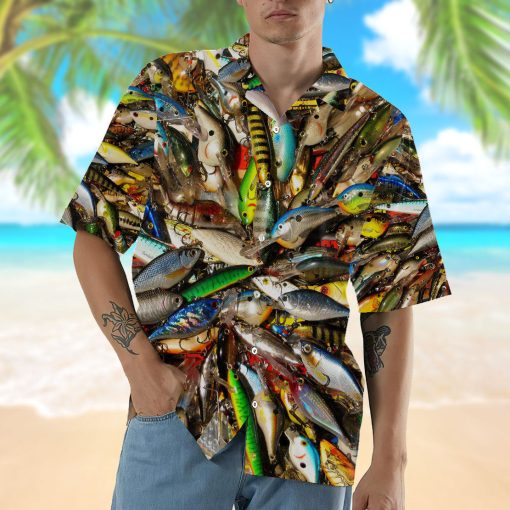 Gearhumans 3D Fishing Baits Stainless Steel Hawaii Shirt 16 Gearhumans 3D Fishing Baits Stainless Steel Hawaii Shirt