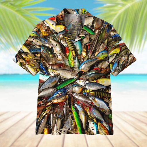 Gearhumans 3D Fishing Baits Stainless Steel Hawaii Shirt 15 Gearhumans 3D Fishing Baits Stainless Steel Hawaii Shirt