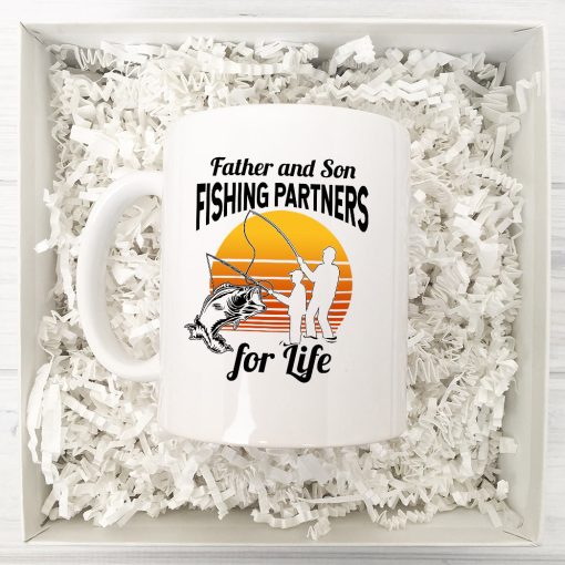 Gearhumans 3D Father And Son Fishing Partners For Life Mug