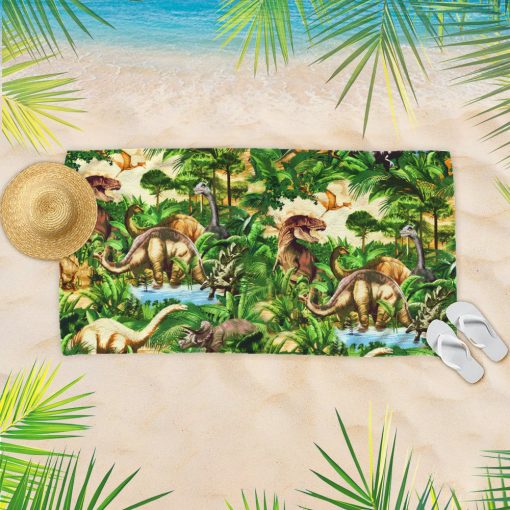 Gearhumans 3D Dinosaur Beach Towel - Image 2