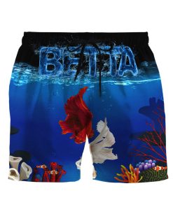 Gearhumans 3D Betta Fish Beach Short