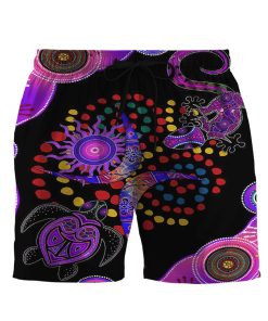 Gearhumans 3D Purple Turtle Lizard Shorts