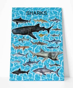 Gearhumans 3D Sharks Canvas