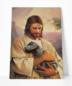 Gearhumans 3D Be Like Jesus Love And Protect The Raptor Baby Treasure Custom Canvas