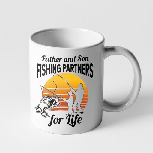 Gearhumans 3D Father And Son Fishing Partners For Life Mug