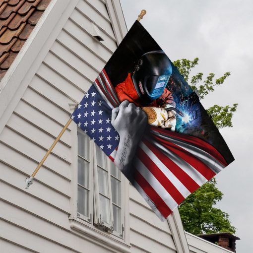 Gearhumans 3D American Welder Flag House