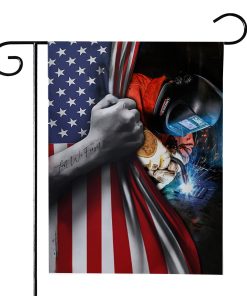 Gearhumans 3D American Welder Flag House