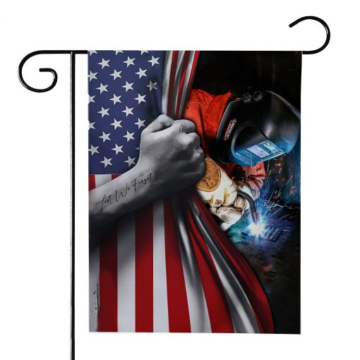 Gearhumans 3D American Welder Flag House