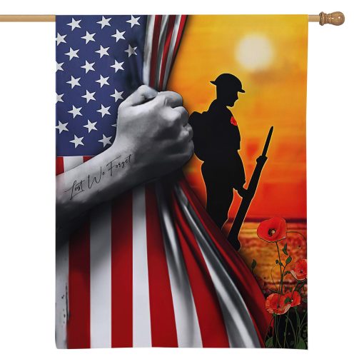 Gearhumans 3D American Veteran Flag House