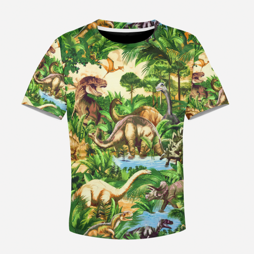 Gearhumans 3D Dinosaur Kids Tshirt Hoodie Apparel - Image 3
