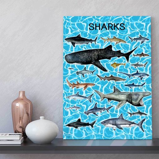 Gearhumans 3D Sharks Canvas - Image 4