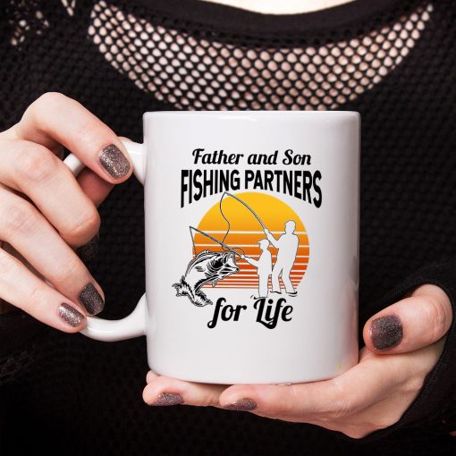 Gearhumans 3D Father And Son Fishing Partners For Life Mug