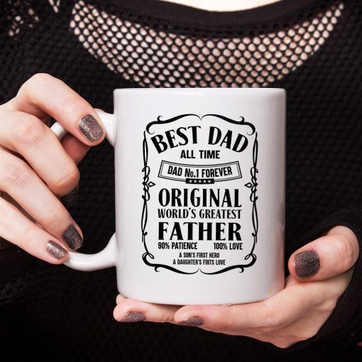 Gearhumans 3D Best Dad All Time Mug - Image 6