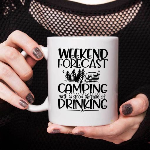 Gearhumans 3D Weekend Forecast Camping With A Good Chance Of Drinking Mug - Image 6