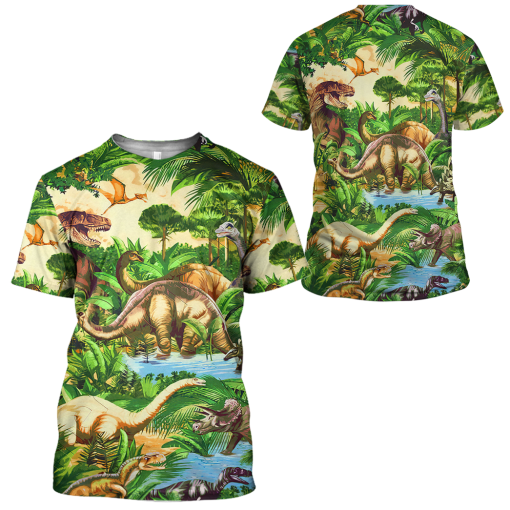 Gearhumans 3D Dinosaur Tshirt Hoodie Apparel