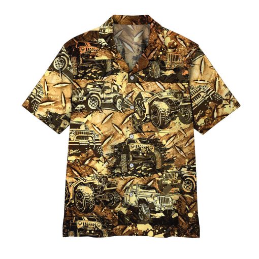 Gearhumans 3D Jeep Hawaii Shirt