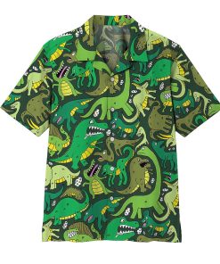Gearhumans Dinosaur 3D Hawaii Shirt