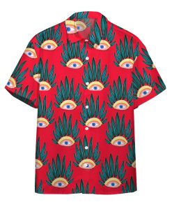 Gearhumans 3D Evil Eyes Hawaii Shirt
