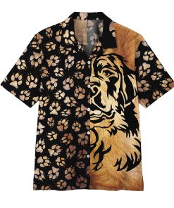 Gearhumans 3D Foot Print Dogs Hawaii Shirt