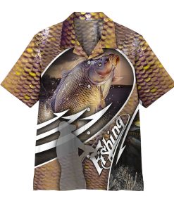 Gearhumans 3D Carp Fishing Hawaii Shirt