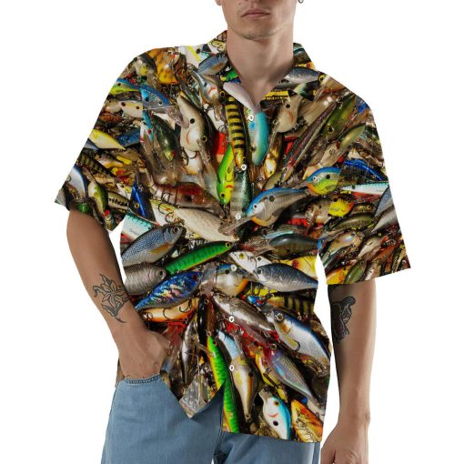 Gearhumans 3D Fishing Baits Stainless Steel Hawaii Shirt 11 Gearhumans 3D Fishing Baits Stainless Steel Hawaii Shirt