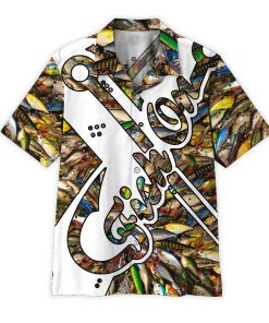 Gearhumans 3D Fish On Hook Hawaii Shirt