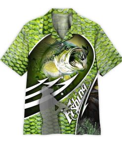 Gearhumans 3D Bass Fishing Hawaii Shirt