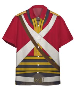 Gearhumans 3D British 2nd Heavy Dragoon Custom Hawaii Shirt