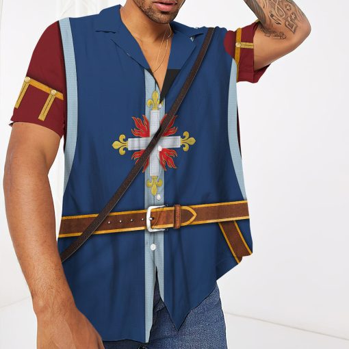 Gearhumans 3D Custom King's Musketeer Hawaii Shirt