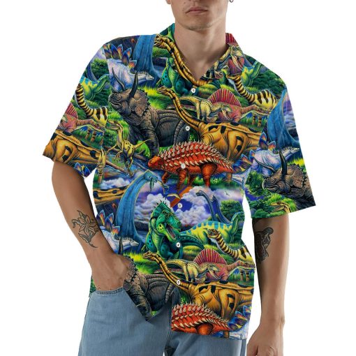 Gearhumans 3D Dinosaur Hawaii Shirt - Image 3