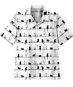 Gearhumans 3D Cat Hawaii Shirt