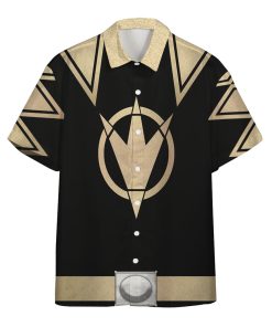 Gearhumans 3D Power Ranger Black Dino Thunder Hawaii Shirt