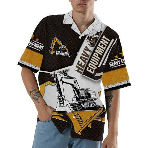Gearhumans 3D Excavator Hawaii Shirt - Image 3