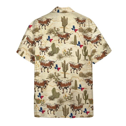 Gearhumans 3D Longhorn Texas Hawaii Shirt - Image 2
