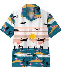 Gearhumans 3D Summer Beach Flamingo Hawaii Shirt