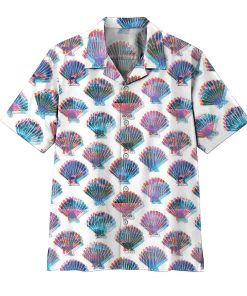 Gearhumans 3D Holographic Seashells Hawaii Shirt