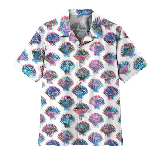 Gearhumans 3D Holographic Seashells Hawaii Shirt