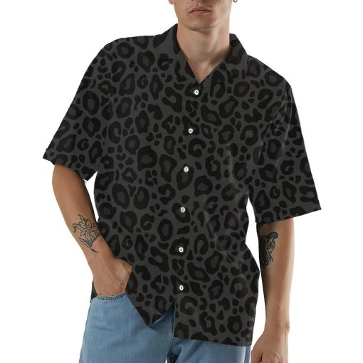 Gearhumans 3D Black Leopard Hawaii Shirt - Image 3
