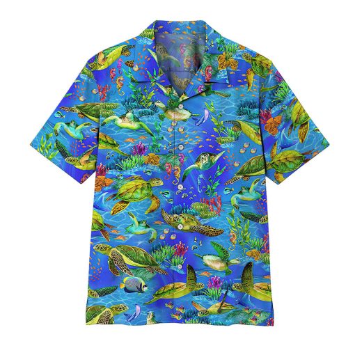 Gearhumans 3D Sea Turtle Hawaii Shirt 1 Gearhumans 3D Sea Turtle Hawaii Shirt