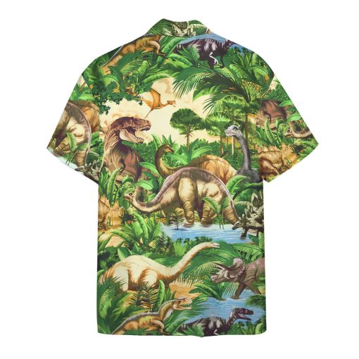 Gearhumans 3D Dinosaur Hawaii Shirt 2 Gearhumans 3D Dinosaur Hawaii Shirt - Image 2