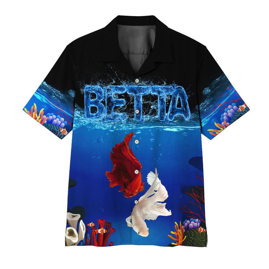 Gearhumans 3D Betta Fish Hawaii Shirt 1 Gearhumans 3D Betta Fish Hawaii Shirt