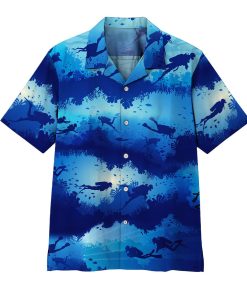 Gearhumans 3D Scuba Diving Hawaii Shirt