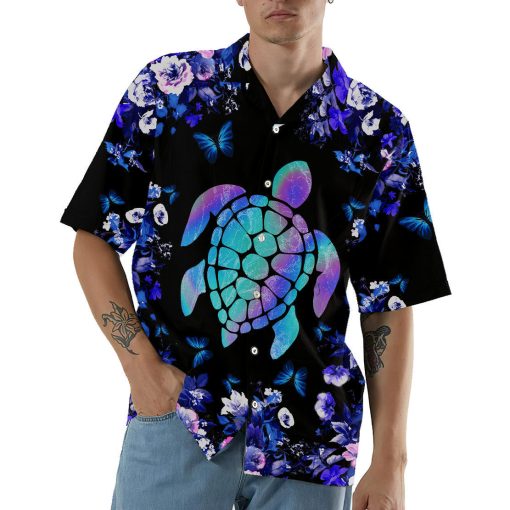 Gearhumans 3D Holographic Turtle Hawaii Shirt