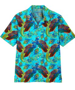 Gearhumans 3D Peacock Hawaii Shirt