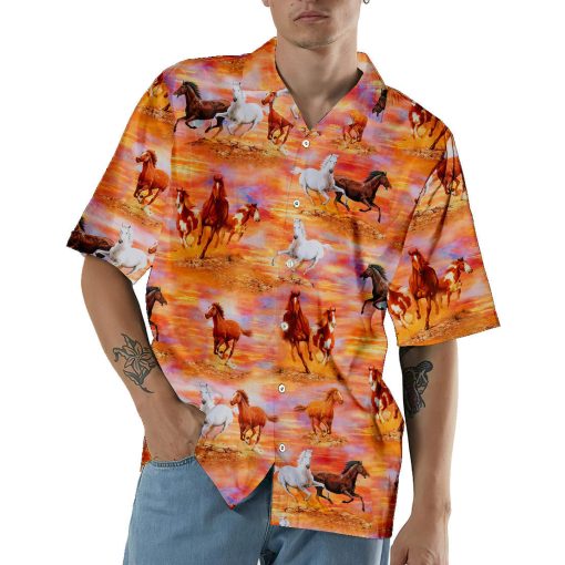 Gearhumans 3D Horse Hawaii Shirt