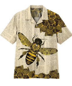 Gearhumans 3D Bee Hawaii Shirt