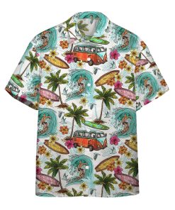 Gearhumans 3D Surfing And Hippie Vans Custom Hawaii Shirt