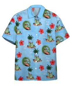 Gearhumans 3D Ghostbusters Slimer Ugly Hawaii Vibe Custom Hawaiian Shirt