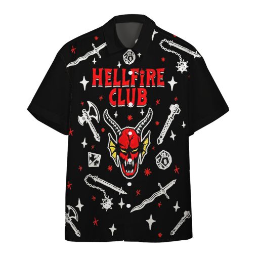 Gearhumans 3D ST HellFire Club Custom Hawaii Shirt 1 Gearhumans 3D ST HellFire Club Custom Hawaii Shirt